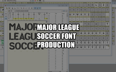 Major League Soccer Font Production