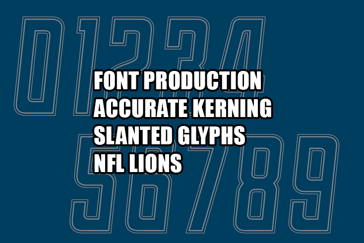 The Detroit Lions’ Number Fonts